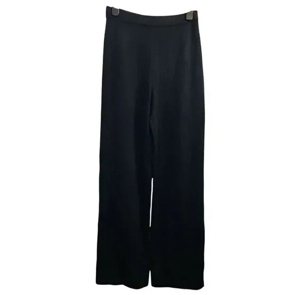 ST. JOHN CAVIER Black Wool Blend Knit - Picture 2 of 8